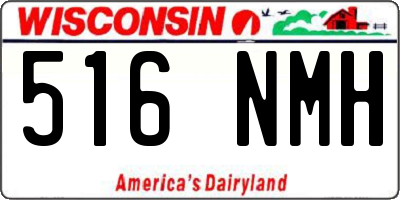 WI license plate 516NMH
