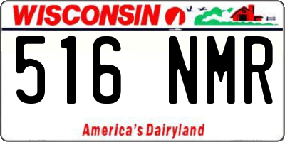 WI license plate 516NMR