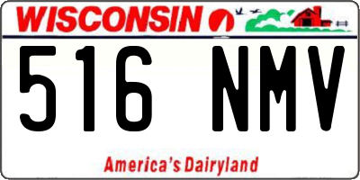 WI license plate 516NMV