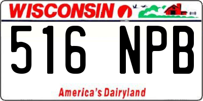 WI license plate 516NPB