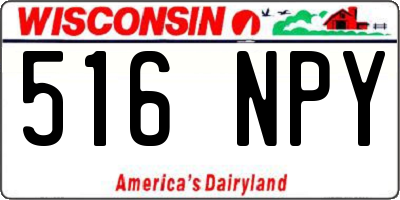 WI license plate 516NPY