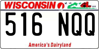 WI license plate 516NQQ
