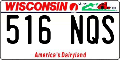 WI license plate 516NQS