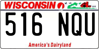 WI license plate 516NQU