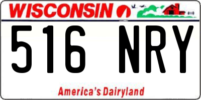 WI license plate 516NRY