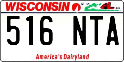 WI license plate 516NTA