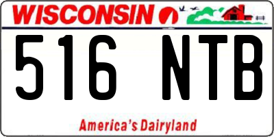 WI license plate 516NTB