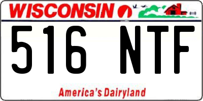 WI license plate 516NTF