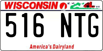WI license plate 516NTG