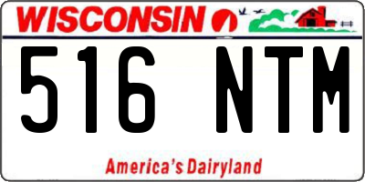 WI license plate 516NTM