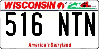 WI license plate 516NTN