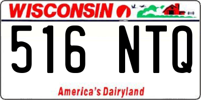 WI license plate 516NTQ