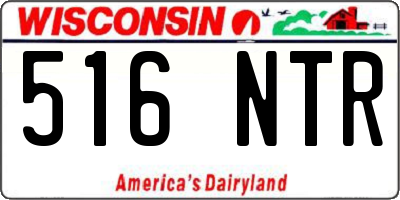 WI license plate 516NTR