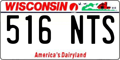 WI license plate 516NTS