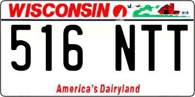 WI license plate 516NTT