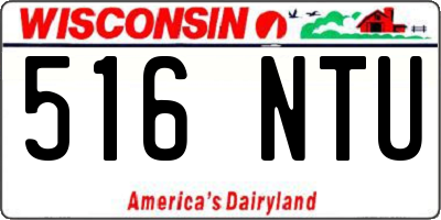 WI license plate 516NTU