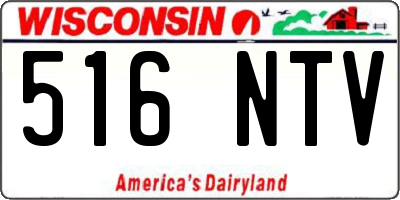 WI license plate 516NTV