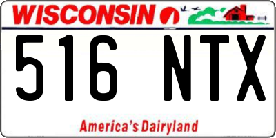 WI license plate 516NTX