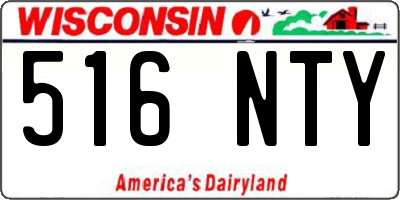 WI license plate 516NTY