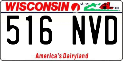 WI license plate 516NVD