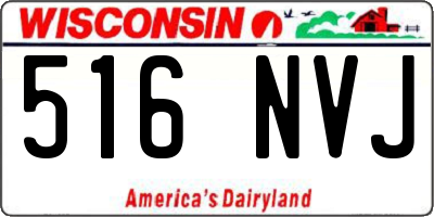 WI license plate 516NVJ