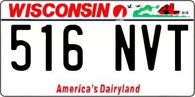 WI license plate 516NVT