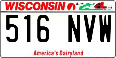 WI license plate 516NVW