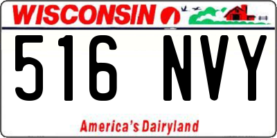WI license plate 516NVY