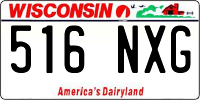 WI license plate 516NXG
