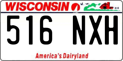 WI license plate 516NXH