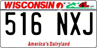 WI license plate 516NXJ
