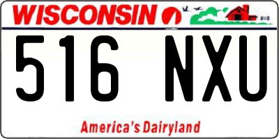 WI license plate 516NXU