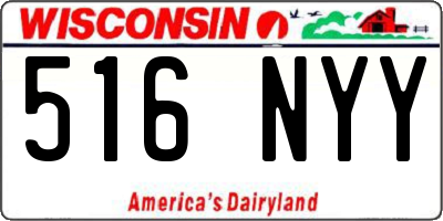 WI license plate 516NYY