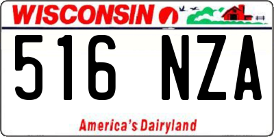 WI license plate 516NZA