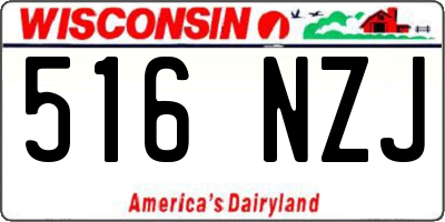 WI license plate 516NZJ