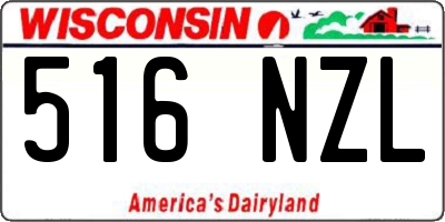WI license plate 516NZL