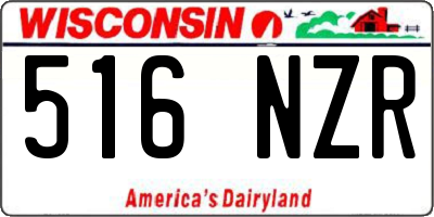 WI license plate 516NZR
