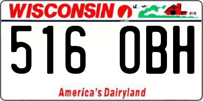 WI license plate 516OBH