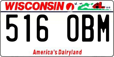 WI license plate 516OBM