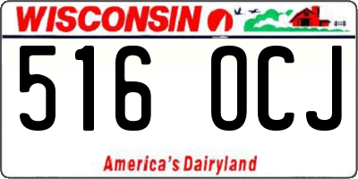 WI license plate 516OCJ