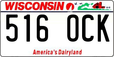 WI license plate 516OCK