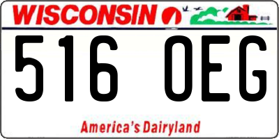 WI license plate 516OEG