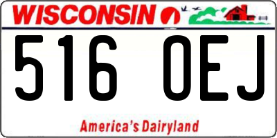 WI license plate 516OEJ