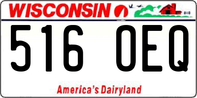 WI license plate 516OEQ