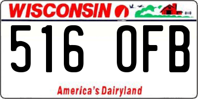 WI license plate 516OFB