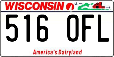 WI license plate 516OFL