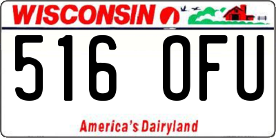 WI license plate 516OFU