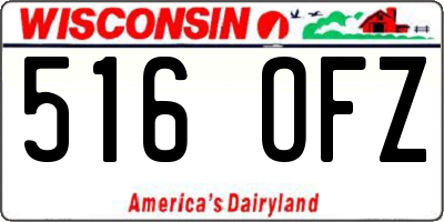 WI license plate 516OFZ