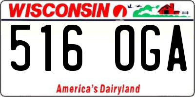 WI license plate 516OGA