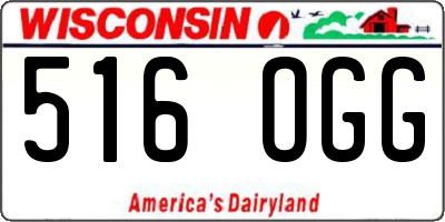 WI license plate 516OGG